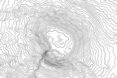 Kilimanjaro Topographic Map Art