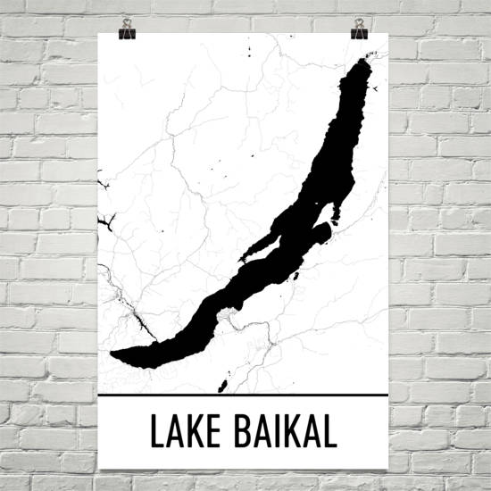 Lake Baikal Russia Art and Maps