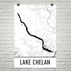Lake Chelan WA Art and Maps