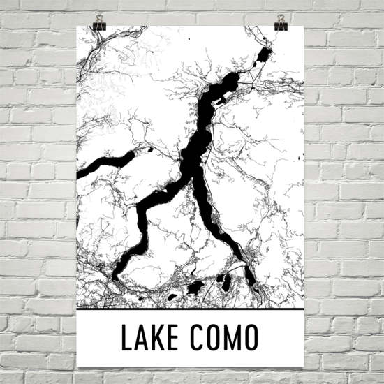 Lake Como Italy Art and Maps