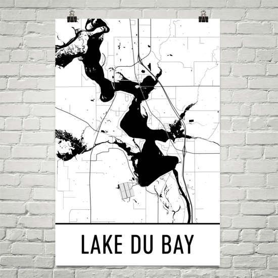 Lake Du Bay WI Art and Maps