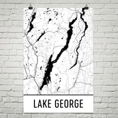 Lake George NY Art and Maps