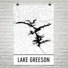 Lake Greeson AR Art and Maps
