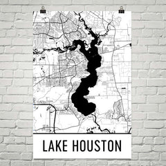 Lake Houston TX Art and Maps
