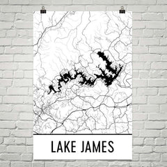 Lake James NC Art and Maps