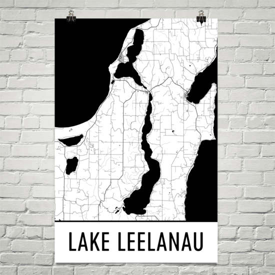 Lake Leelanau MI Art and Maps