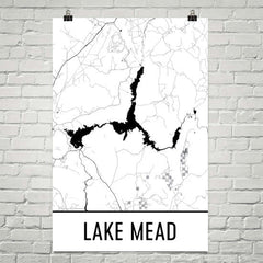Lake Mead AZ Art and Maps