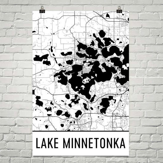 Lake Minnetonka MN Art and Maps
