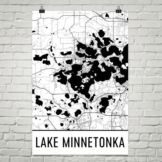 Lake Minnetonka MN Art and Maps