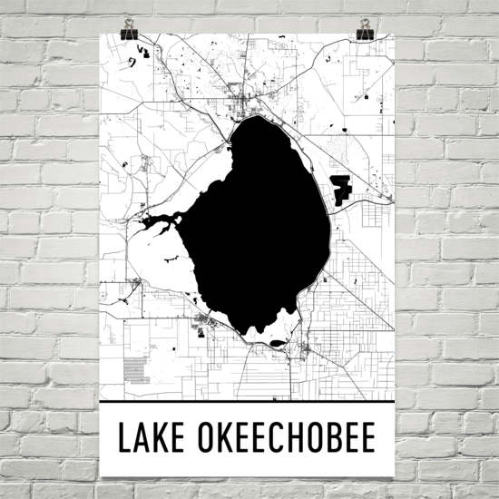 Lake Okeechobee FL Art and Maps