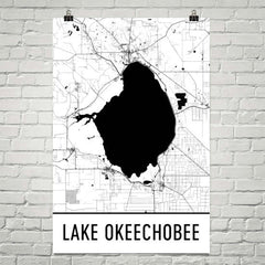Lake Okeechobee FL Art and Maps