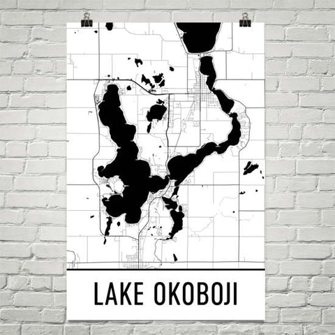 Iowa Gifts, Souvenirs, and IA Décor – Modern Map Art