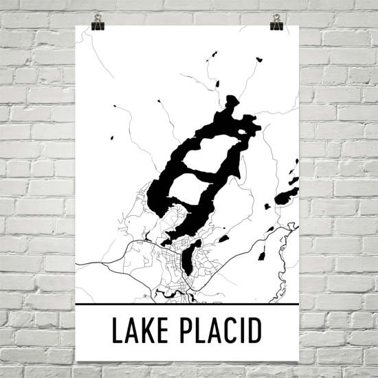 Lake Placid NY Art and Maps