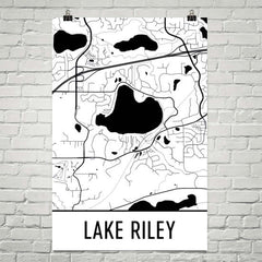 Lake Riley MN Art and Maps