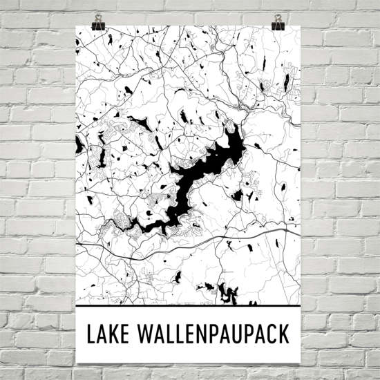 Lake Wallenpaupack PA Art and Maps
