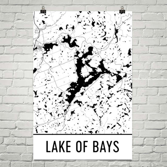 Lake of Bays ON Art and Maps