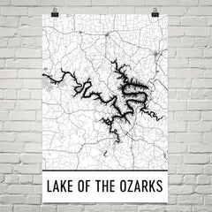 Lake of the Ozarks MO Art and Maps