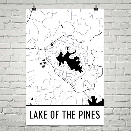 Lake of the Pines CA Art and Maps