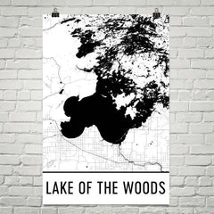Lake of the Woods MN Art and Maps