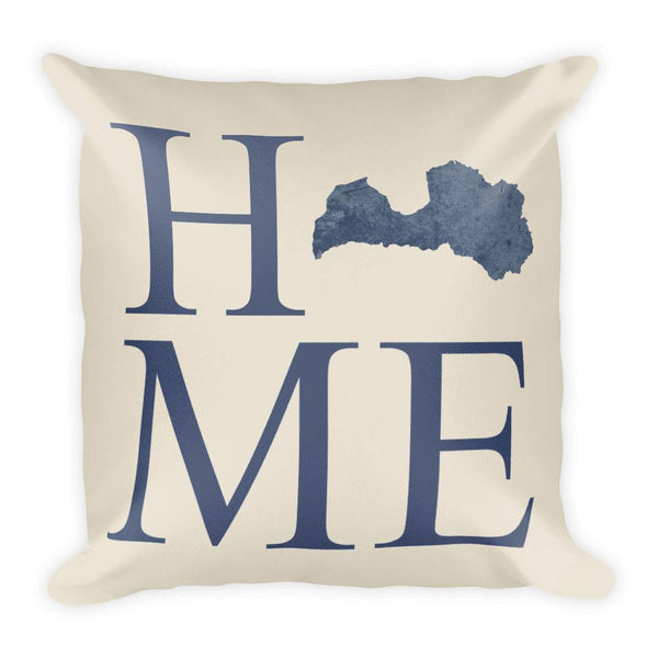 Latvia Map Pillow – Modern Map Art