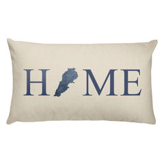 Lebanon Map Pillow – Modern Map Art