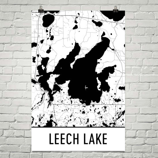 Leech Lake MN Art and Maps
