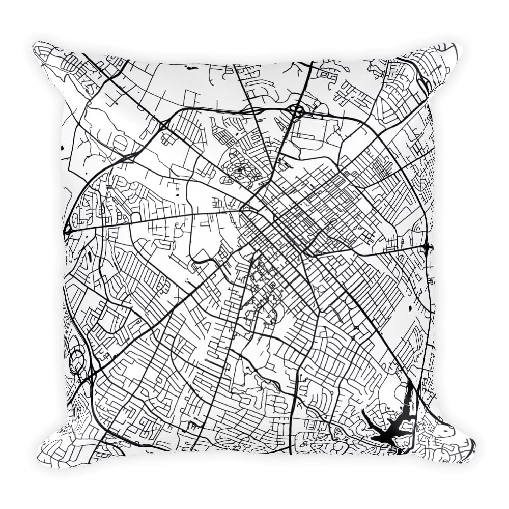 Lexington Map Pillow – Modern Map Art