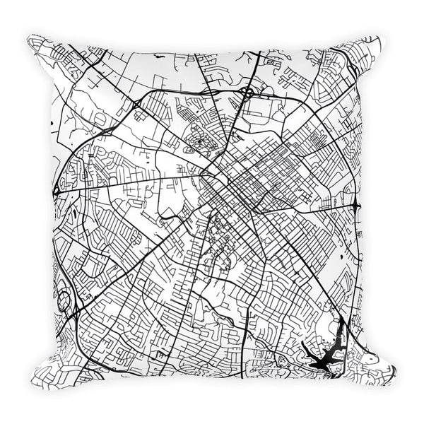 Lexington Map Pillow – Modern Map Art