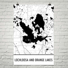 Lochloosa Lake FL Art and Maps