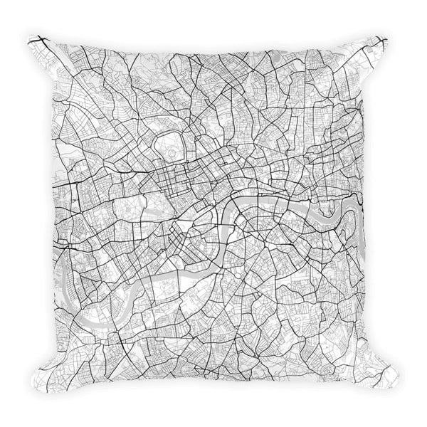 London Map Pillow – Modern Map Art