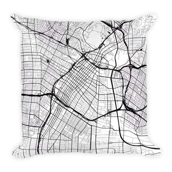 Los Angeles Map Pillow – Modern Map Art