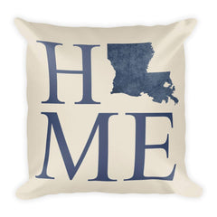 Louisiana Map Pillow – Modern Map Art