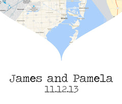 Map Heart Art