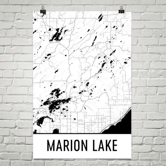 Marion Lake MN Art and Maps