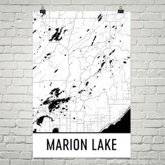 Marion Lake MN Art and Maps