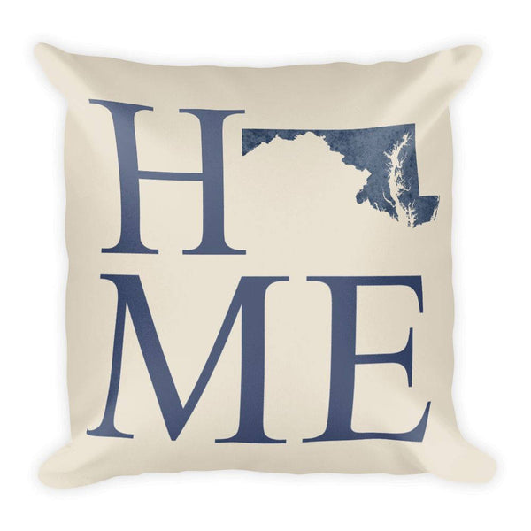 Maryland Map Pillow – Modern Map Art