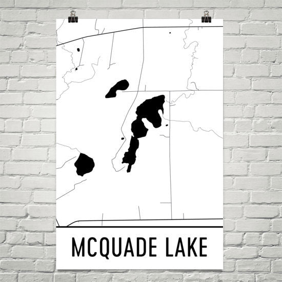 McQuade Lake MN Art and Maps