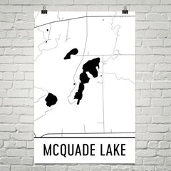 McQuade Lake MN Art and Maps