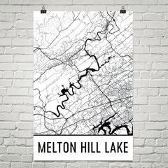 Melton Hill Lake TN Art and Maps