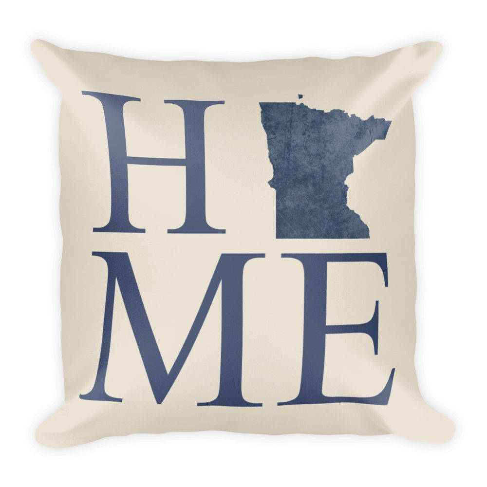 Minnesota Map Pillow – Modern Map Art