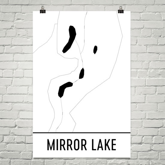 Mirror Lake CA Art and Maps
