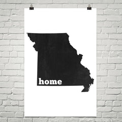 Missouri Home State Map Art