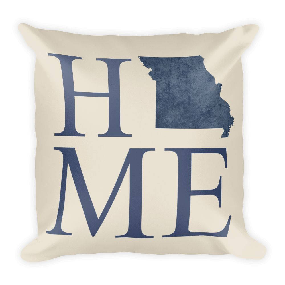 Missouri Map Pillow – Modern Map Art