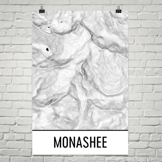 Monashee Topographic Map Art