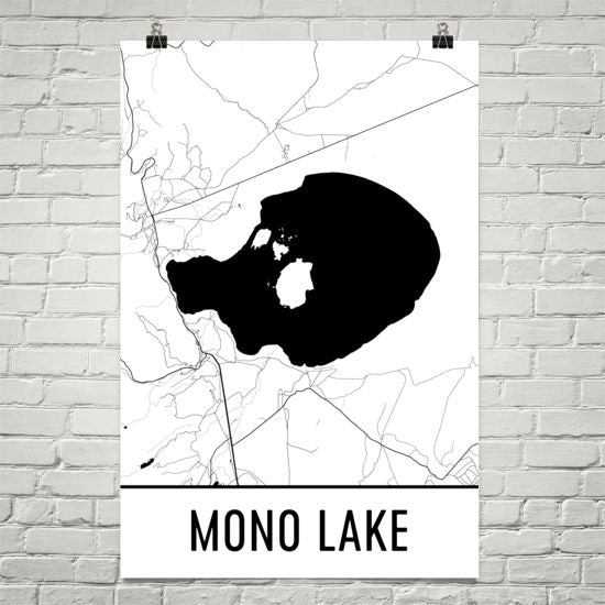 Mono Lake CA Art and Maps