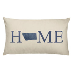 Montana Map Pillow – Modern Map Art