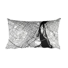 Montreal Map Pillow – Modern Map Art