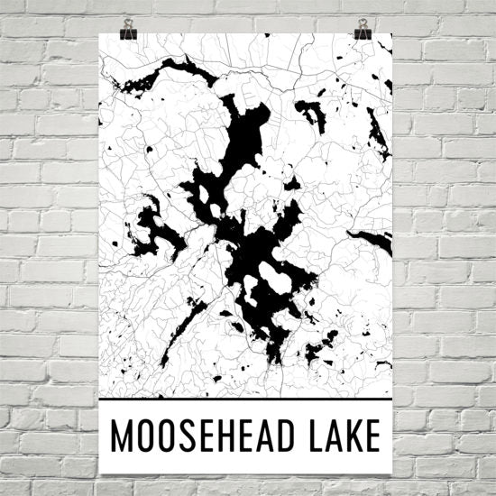 Moosehead Lake ME Art and Maps