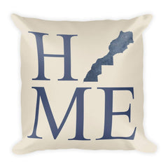 Morocco Map Pillow – Modern Map Art