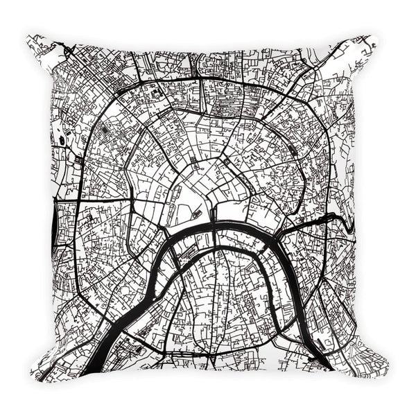 Moscow Map Pillow – Modern Map Art